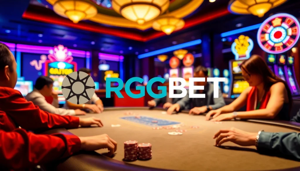 Experience dynamic online gaming at Nhà cái RGBET with exciting players and luxurious casino elements.