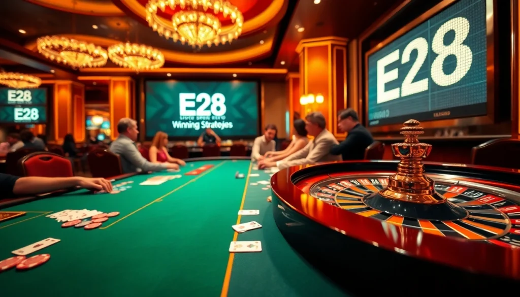 Experience the thrill of gambling at E28 roulette, where players embrace winning strategies and high-stakes action.